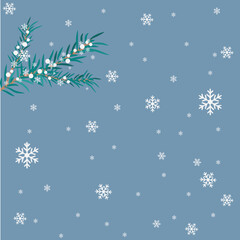 겨울 크리스마스 눈꽃