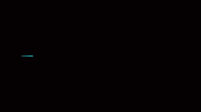 Glowing Blue Light Streak Animation on Dark Background