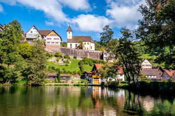 Obraz premium Berneck, Altensteig, Schwarzwald, Deutschland 