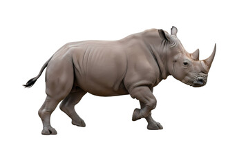 Obraz premium Majestic rhinoceros strides powerfully forward icon