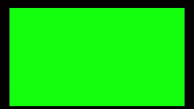 Bright green Rectangle Animation on Black Background