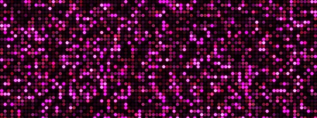 Obraz premium Shimmering Hexagon Mosaic Abstract Glittering Background in Shades of Pink and Purple. Seamless Pattern for Glamorous and Festive Designs.
