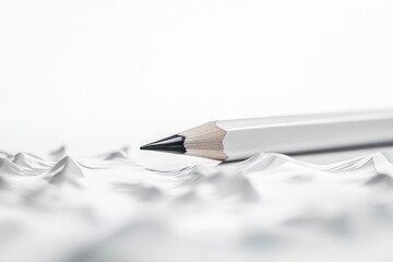 Focused Sharp Pencil with Blurred Background Macro