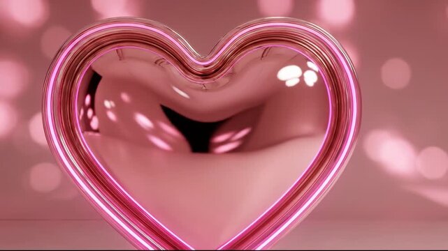 pink heart on pink background