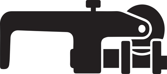 **“Pipe Cutter Icon – Plumbing Tube Cutting Tool Vector