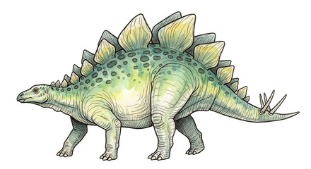 3D render of a gigantic Tyrannosaurus Rex toy, an extinct prehistoric beast, isolated on a white background