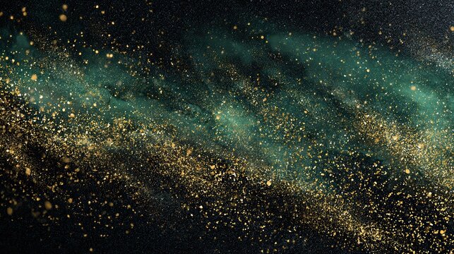 green and gold glitter sparkling on dark black background festive shimmering luxury texture for elegant holiday party backdrop and glamorous celebration design 2026