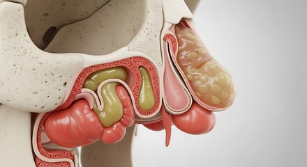 Sinus Anatomy: Cross-Section Visualization