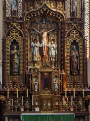 Ceske Budejovice Saint Nicholas Cathedral interior