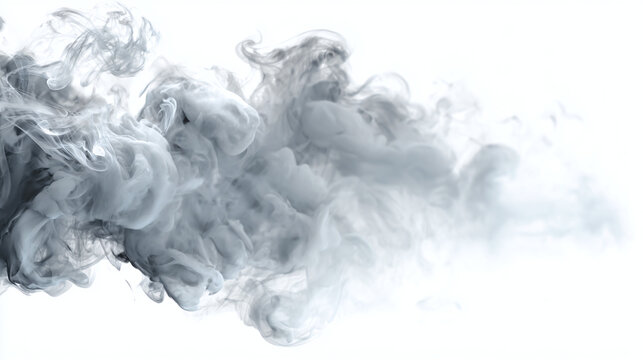 An ethereal display of swirling smoke, creating an abstract and mysterious scene