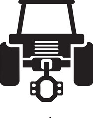 Tractor Hitch Icon &ndash; Farm Machinery Attachment Vector