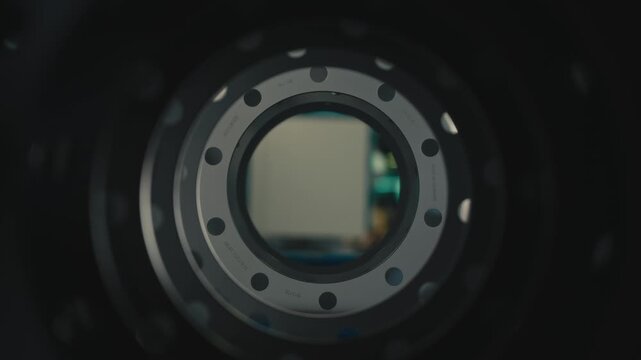 Inside View of Tire Rims with Soft Light Play