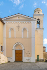 Fototapeta premium The church of Santa Lucia in Luciana, a hamlet in the municipality of Fauglia, in the province of Pisa, Italy