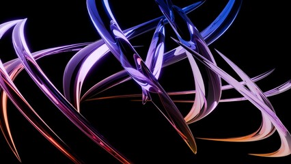 青いラインの背景