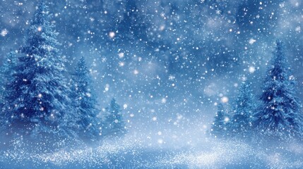 christmas blue background with snow snowflakes falling winter scene festive backdrop holiday theme 2026