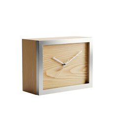 Modern Wooden Desk Clock with Minimalist Design.