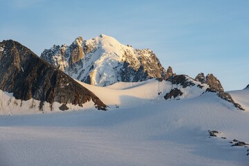 High Alpine Mountain Landscape Sunset