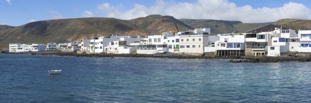 Panorama of Arrieta, Lanzarote, Canary Islands, Spain