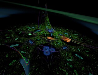 Imaginatory fractal abstract background Image