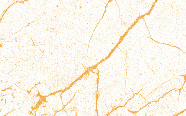 Obraz premium Elegant golden crack pattern on white marble texture background isolated on transparent background