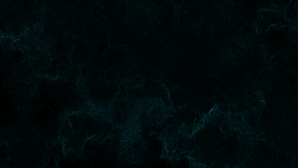 Abstract Ultra-Dark Deep Teal Smoke Texture with Black Background with Cyan Plasma Veins for Sci-Fi, Futuristic & Cinematic Design