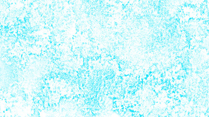 Abstract Bright Aqua Blue Grunge Texture With High-Key Cyan Watercolor Background with Frosty Ice & Chalk Effects for Clean Summer & Wintry Design