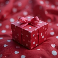 Gift boxes and hearts on pink background. 
