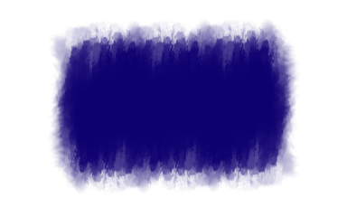 Dark blue watercolor brush stroke texture isolated on transparent background