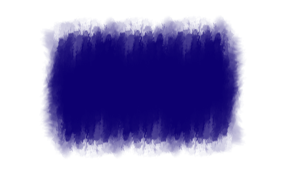 Dark blue watercolor brush stroke texture isolated on transparent background