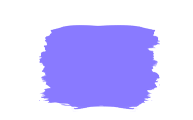 Abstract purple paint brush stroke texture isolated on transparent background