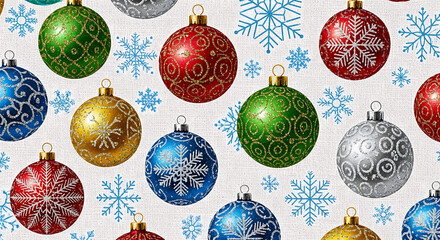 set of christmas balls