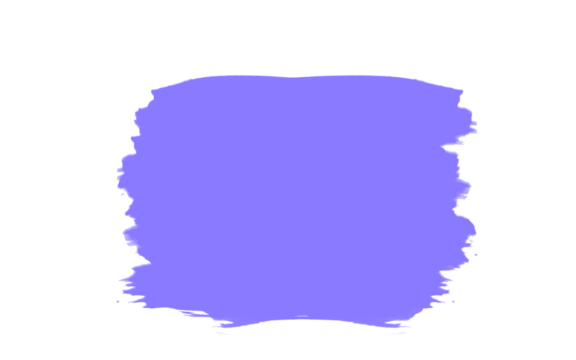 Abstract purple paint brush stroke texture isolated on transparent background