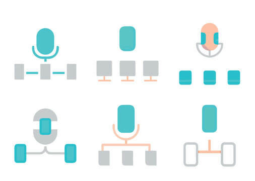 Medical icons set flat vector illustration for web and business design