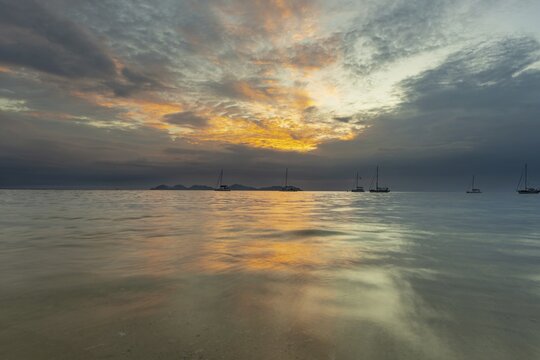 Sunset, Koh Mook Island, Andaman Sea, Thailand, Southeast Asia
