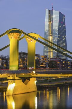 European Central Bank, architect Coop Himmelblau, Frankfurt am Main, Hesse, Germany