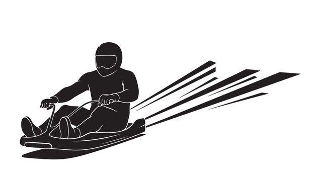 Feel the thrill of winter sports with this extreme toboggan run, perfect for adventure enthusiasts and those seeking an adrenaline rush with a fast paced downhill ride