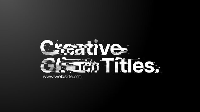 Typography Creative Glitch 1