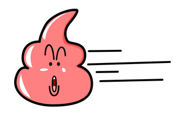  Illustration of a flying symbol