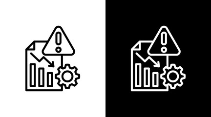 Crisis Management  White Icon Set Design