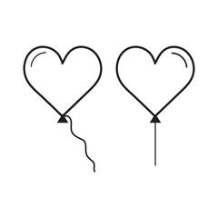 Balloons icon illustration vector symbol.
