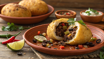 Classic Papa Rellena Peruvian Style