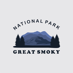 Vintage illustration of Great Smoky National Park