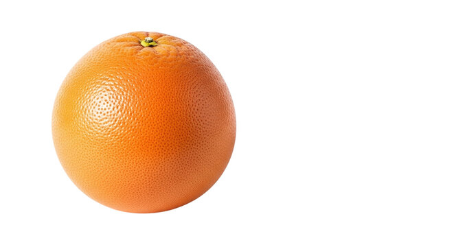 Fresh grapefruit isolated on transparent background the vibrant citrus fruit showcases a smooth, textured peel with a rich orange hue, perfect for healthy eating - Powered by Adobe
