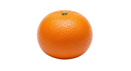 Fresh and vibrant orange isolated on transparent background, showcasing its smooth, textured skin and bright color, perfect for healthy eating and vitamin c concepts