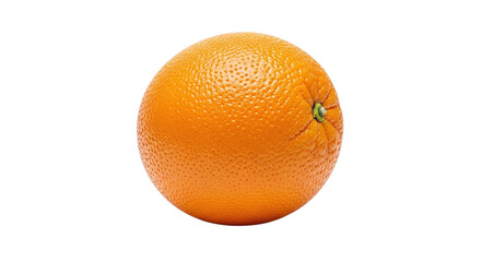 A vibrant orange fruit isolated on transparent background, showcasing its textured peel and fresh appearance, perfect for healthy eating and vitamin c concepts