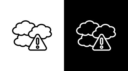 Air Pollution  White Icon Set Design