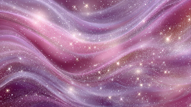 A mesmerizing cosmic scene filled with vibrant hues and sparkling stars, the image captures the beauty of the universe. 