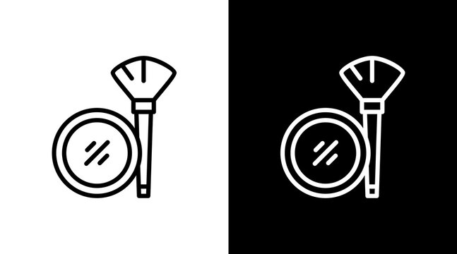 Blush  White Icon Set Design