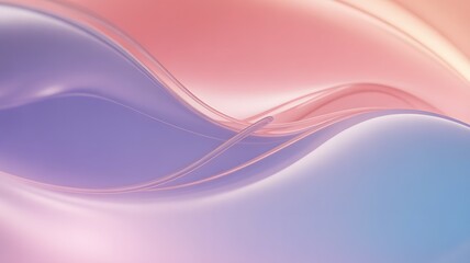 Naklejka premium Fluid Abstract Waves in Pink and Purple Hues smooth