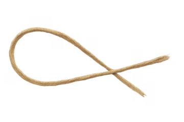 Twine rope forming ichthys christian fish symbol